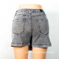 Factory Wholesale Grey Denim Skirt